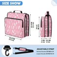 thumbnail image 3 of Zipper Binder with Shoulder Strap 2 inch 3 Ring Waterproof File Folder Organizer Bag 500 Sheet Ice Cream and Popsicle Pattern, 3 of 8
