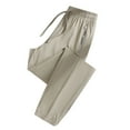 thumbnail image 4 of QATAINLAV Beeswan Pants for Women Ultra Stretch Breathable Casual Pants Drawstring Baggy Cinch Bottom Sweatpants Summer Quick Dry Workout Jogger Pants with Pockets Khaki XXL Today's Sales, 4 of 6