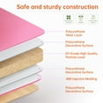 thumbnail image 6 of LVYUAN Kids Study Desk and Chair Set Height Adjustable Children School Study Drawing Desk Chair with LED Lamp, Tilt Desktop, Storage Drawer, Book Stand Pink, 6 of 18