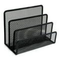 thumbnail image 3 of NOGIS Desk Mail Organizer, Easepres Office Small Letter Sorter Desktop File Organizer Metal Mesh with 3 Vertical Upright Compartments, 1 Pack, 3 of 7