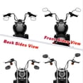 thumbnail image 3 of Mofun Espejos negros brillantes de 0.315 in, espejo lateral trasero compatible con Harley Softail Dyna Touring Street Glide Road Glide Road King 1982-2024, 3 of 5