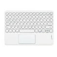 thumbnail image 2 of YiBai Wireless Keyboard, Bluetooth Keyboard Round Cap Keyboard Portable BT Wireless Keyboard With Touchpad For Android PC Tablet #.155, White, 2 of 5