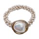 thumbnail image 1 of Lazos para el cabello de perlas, coleteros blancos, coleteros elásticos de cristal, accesorios para el cabello de perlas para mujeres y niñas (paquete de 1), 1 of 5
