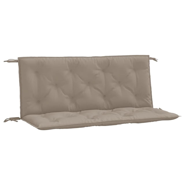 Cojines para banco de jardín vidaXL Taupe impermeables de tela Oxford 2 piezas