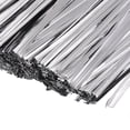 thumbnail image 5 of Uxcell Foil Twist Ties 12" Plastic Closure Tie for Tying Bread, Candy, Cookies, Gift Bags, Silver Tone 750 Pack, 5 of 5