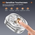thumbnail image 5 of moogdieeo 3 in 1 Metal Case for Samsung Galaxy Watch Ultra/Ultra 2 Screen Protector 47mm, Stainless Steel Protective Bumper Face, Hard PC Back Cover and 9H Tempered Glass Film for 7 Ultra & 8 Ultra, 5 of 14