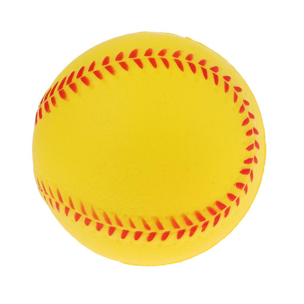 3x Exercise Safety Batting Practice Baseball Softball Bouncy Balls Yellow 