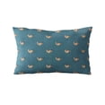 thumbnail image 4 of Plutus 22" x 22" Beaded Motif Luxury Throw Pillow in Blue, 4 of 8