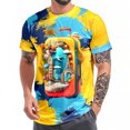 thumbnail image 6 of jowamay Mens Beach T Shirts Crewneck Summer Short Sleeve Beach Tee Regular Fit Trendy Basic Tops for Travel Leisure, 6 of 6