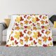 thumbnail image 1 of Fotbe Autumn Leaves 1 Manta de Franela con Estampado, Manta Ultrasuave para Cama, Sofá, Auto, Hipoalergénica y Antibolitas-40"x30", 1 of 6