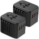 thumbnail image 2 of Conector de Viaje Universal PowerJourney 2Pzas 100-250V 50-60Hz 5V 3A EU/UK/USA/ AUS Negro., 2 of 2
