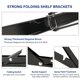 thumbnail image 3 of Soportes plegables para estantes Medach, metal negro, 20 cm, 6 unidades, 3 of 7