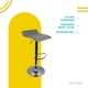 thumbnail image 3 of Silla alta para comedor X Pross gris 15 cm X 15 cm SAPC01BK, 3 of 7