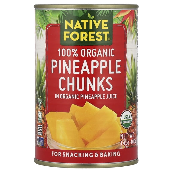 Native Forest Organic Chunks Pineapple, 14 oz