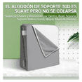 thumbnail image 5 of Juego De 4 Almohadas Ajustables De Cuña Para Cama Malubero, Gris Oscuro, 5 of 5