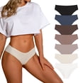 thumbnail image 1 of Braguitas SHARICCA para mujer, sin costuras, bikini descarado, paquete de 7, talla M, 1 of 5