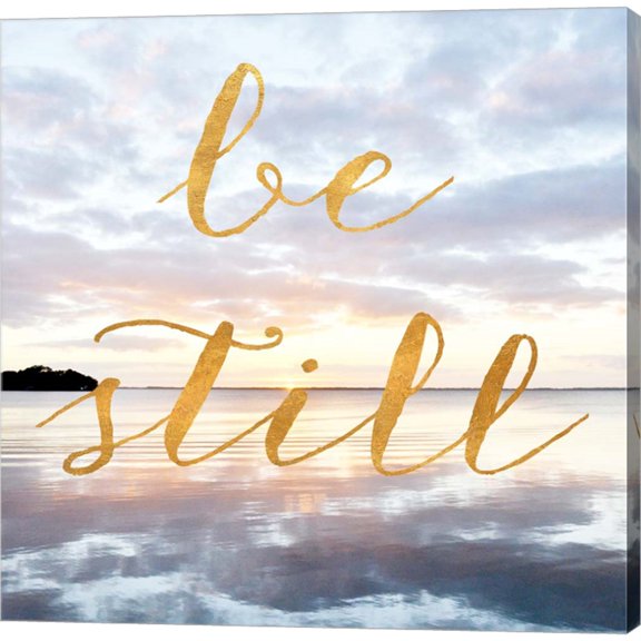 Great Art Now Be Still by Bruce Nawrocke, Canvas Wall Art, 12W x 12H