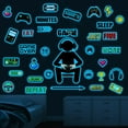 thumbnail image 7 of Gamer Wall Decals Stickers Glow in The Dark Wall Decals for Boys Girls Bedoom Playroom Wall Decor(Sky Blue), 7 of 7