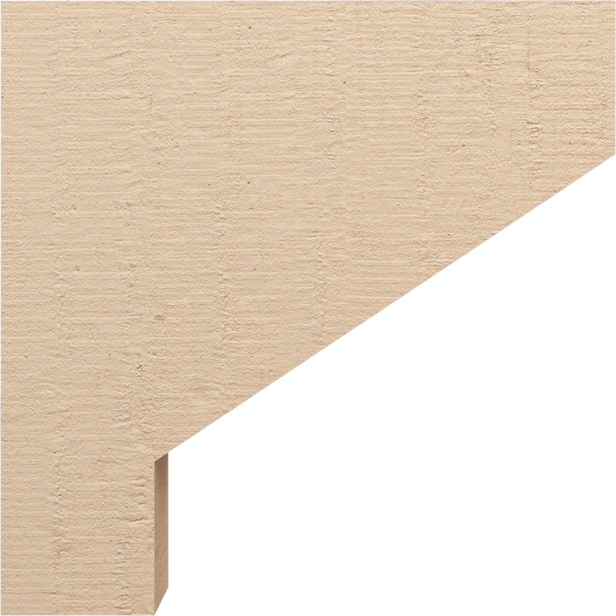 8"W x 32"D x 32"H Thin Clemmons Rough Cedar Woodgrain TimberThane Corbel, Primed Tan