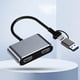 thumbnail image 4 of Likrtyny Adaptador USB 3.0 Tipo C A HD Dual Compatible Con 5 Gbps para Tableta Escritorio, 4 of 9