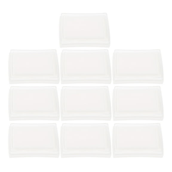 HEALEEP 10Pcs Small Ink Pads Blank with Waist Cut Design for Scrapbooking and Card Making