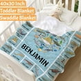 thumbnail image 2 of Shark Custom Name Blanket Gifts for Girls Boys Women - Super Soft Cozy Warm Throw Sheet for Couch Bed Sofa Office Decor All Season 30"x40" for Baby/Pets, 2 of 6