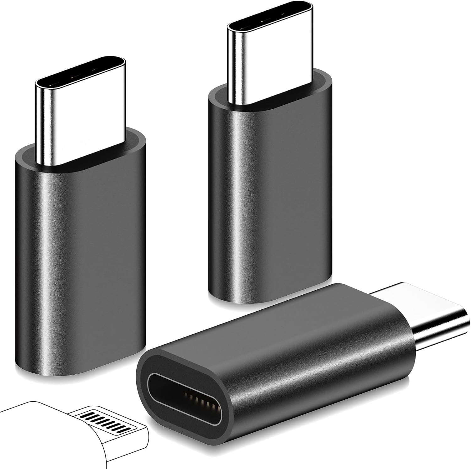 TechMatte Câble Adaptateur USB C Vers Lightning, Charge