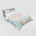 thumbnail image 3 of Ambesonne Colorful Bedding Set 3 Pcs, Engagement Theme, Twin XL, Pink Blue and Green, 3 of 3