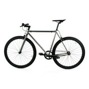 Golden Cycles Single Speed Fixie Bike – Lightweight Steel Frame, Flip-Flop Hub, 700c Wheels, Multiple Sizes & Deep V Rims (Asphalt, 52)
