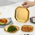thumbnail image 3 of 2 Pcs Assiettes Apéritif en Acier Inoxydable Petites Assiettes à Cornichons Assiettes de Dîner Style Coréen, 3 of 9