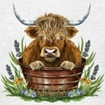 thumbnail image 3 of CafePress - Highland Cow Sitting In A Metal Kids T Shirt - Light Classic Kids Graphic, Short Sleeve T-Shirt, Sizes XS-XL, 3 of 4