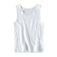 thumbnail image 1 of Camiseta interior de lino retro de verano para hombre: holgada e informal, fina y transpirable, poliéster, camiseta sin mangas, tallas M-XXXXXL, contorno de pecho 108-132 cm., 1 of 3