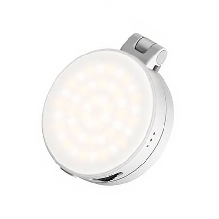 Selfier Light With Phone Mount Rechargeable LED Glass 360 Rotation For Professional Photography
