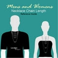 thumbnail image 3 of Mens Stainless Steel Simple Silver Circle Ring Necklace - 20 Inch Chain, 3 of 6