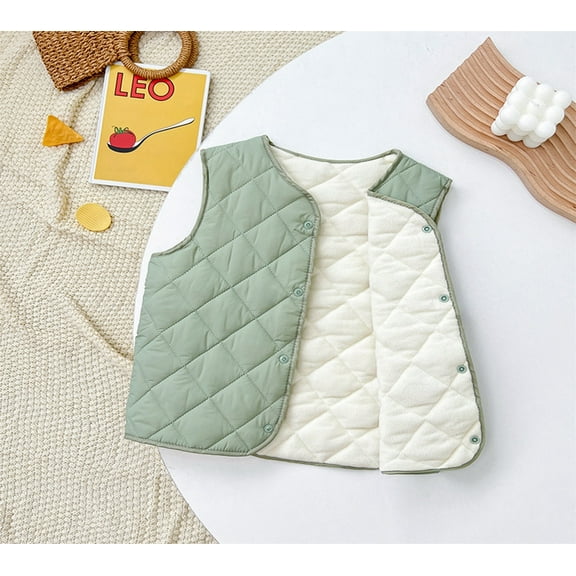 Puffer Vest Sleeveless Jacket Lightweight Outerwear Jackets & Vests Kids Winter Clothes Girls' Fashion 4-5 Years