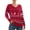 Christma-Red, variant on Aiyino Women's Casual Lightweight V Neck Batwing Sleeve Knit Top Loose Pullover Sweater Tops,Halloween Orange L