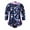 Navy Blue, variant on MSemis Baby Girls Toddler Print UPF 50 Sun Protection Zipper Rash Guard Swimsuit