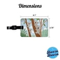 thumbnail image 3 of Kawaii Koala Bears Climbing Trees Faux Leather Travel Luggage Tag, 3 of 7