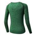 thumbnail image 2 of Women‘s Compression Tops  Performance Athletic Long Sleeve Shirt Moisture Wicking Gym Yoga Running Workout T-Shirt, 2 of 4
