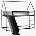 thumbnail image 4 of taoruifang Twin Low Loft Bed with Slide Metal Frame Black, 4 of 11