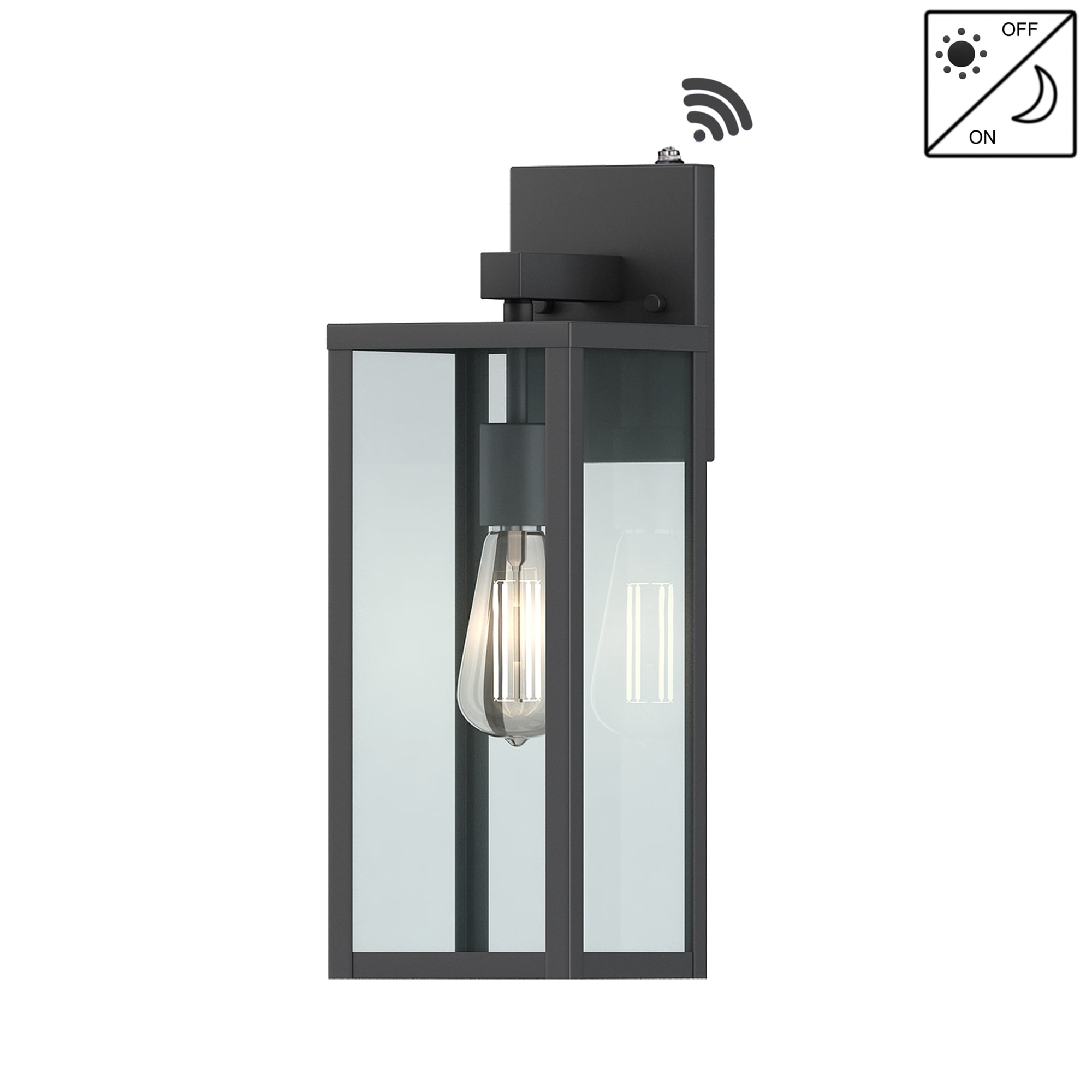 Outdoor Wall Light Matte Black Dusk to Dawn Outdoor Lighting for House