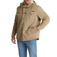 thumbnail image 4 of DYMADE Men Winter Warming Plush Hooded Thin Puffer Jacket Coat, 4 of 6