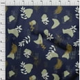 thumbnail image 4 of oneOone Cotton Poplin Navy Blue Fabric Abstracts Craft Projects Decor Fabric Printed By The Yard 56 Inch Wide, 4 of 6