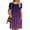 Purple, variant on Baqcunre Women'S Formal Dresses Womens Petal Sleeve Dresses Casual Loose Comfy Dress Crewneck Swing Beach Sundress With Pockets Summer Dresses 2023 Midi Dress Blue Dress L