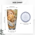 thumbnail image 4 of Logiee Girl Hugging Dog Flowers Print 20OZ Car Cup with Lid, Stainless Steel Vacuum Insulated Double Wall Travel Tumbler, Durable Insulated Coffee Mug,Thermal Cup with Straw-Without Straw, 4 of 8