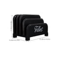 thumbnail image 2 of Hemoton 1 Set Desk File Organizer with 4 Slots Wood Desktop File Holder Mail Organizer Envelope Paper Organizer Counter File Organizer for Document Letter, 2 of 8