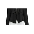 thumbnail image 3 of Bar III Womens Open Front Lightweight Trench Jacket Black L, 3 of 3