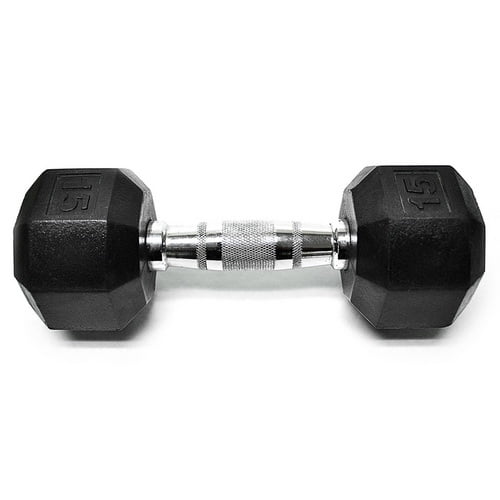 Power Systems Rubber Octagonal Dumbbell 40 lb., 61540