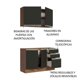 thumbnail image 4 of Cocina Integral Completa Modular Madesa Glamy 120cm MN 03, 4 of 5