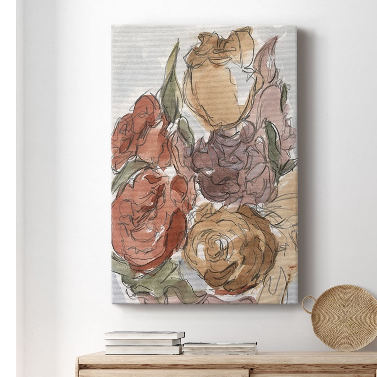 Cropped Floral Arrangement II Premium Gallery Wrapped Canvas - Ready to Hang